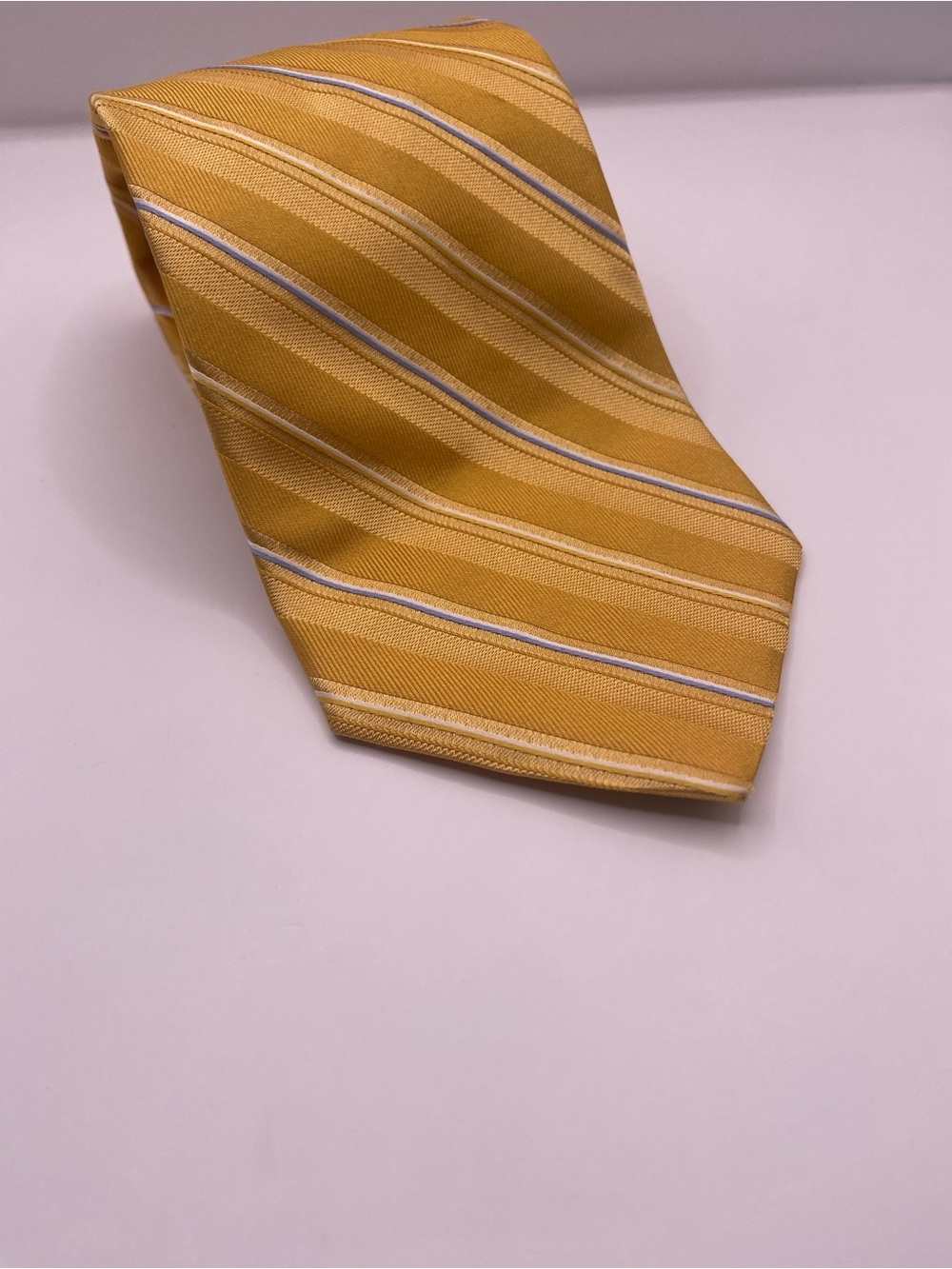 Brooks Brothers Yellow Striped Silk Tie